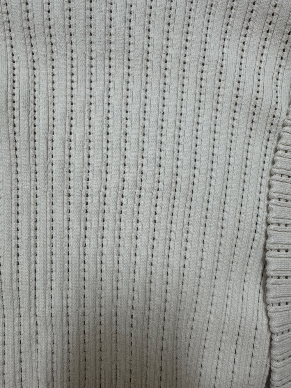 Club Monaco Cream Open-Knit Crewneck Sweater - Picture 4 of 4